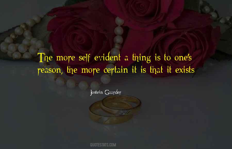 Quotes About Self Evident #193365