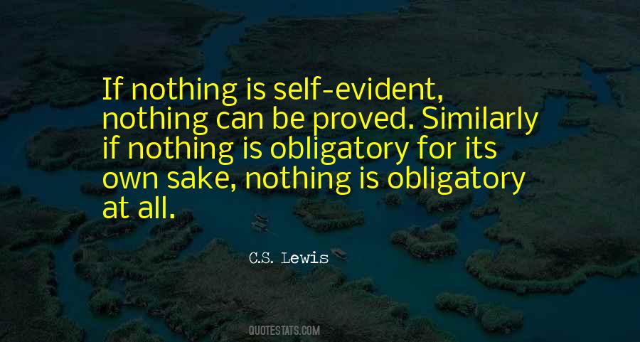 Quotes About Self Evident #534241