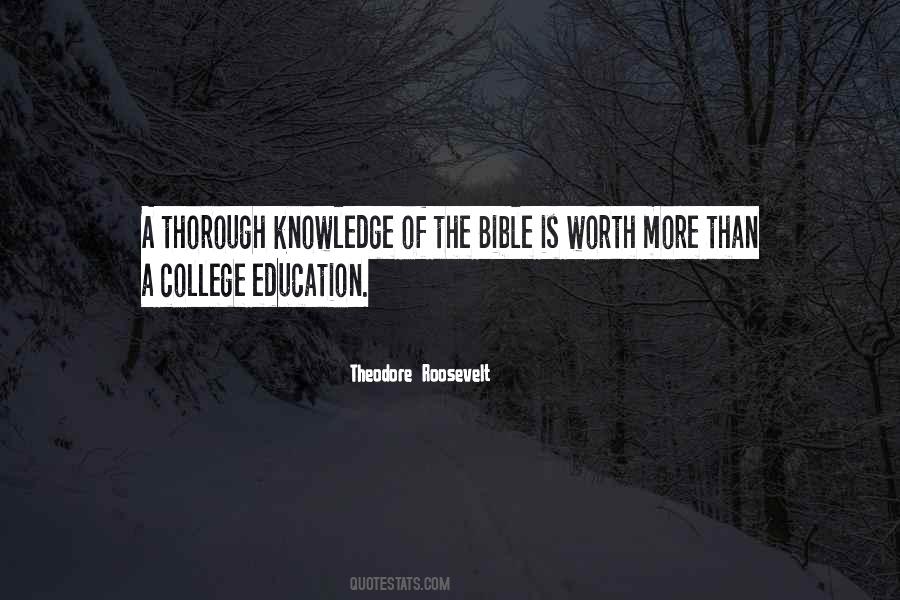 Quotes About Bible Education #994411