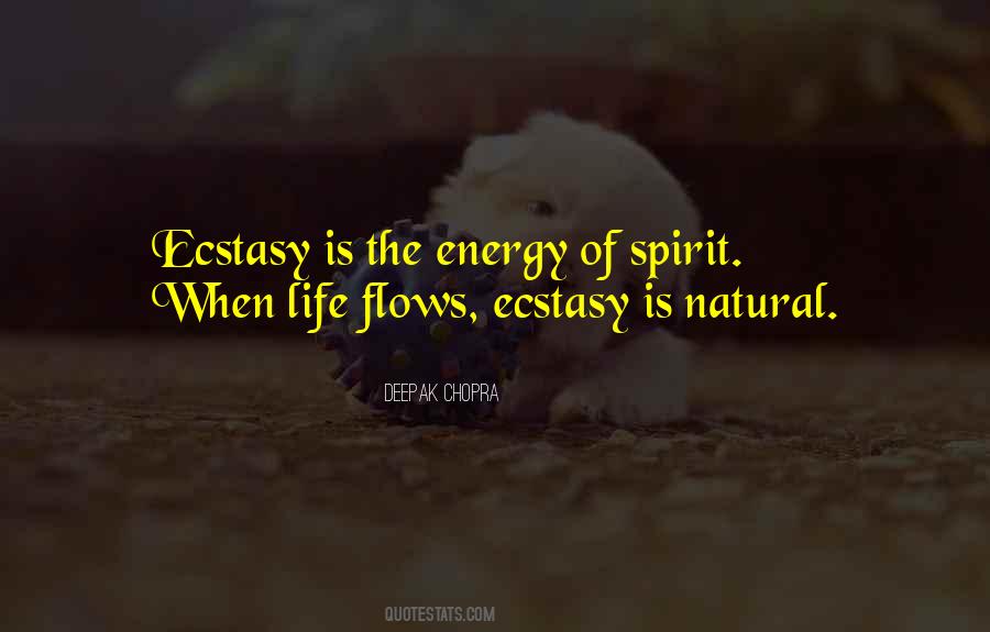 Quotes About Energy Flow #1328295