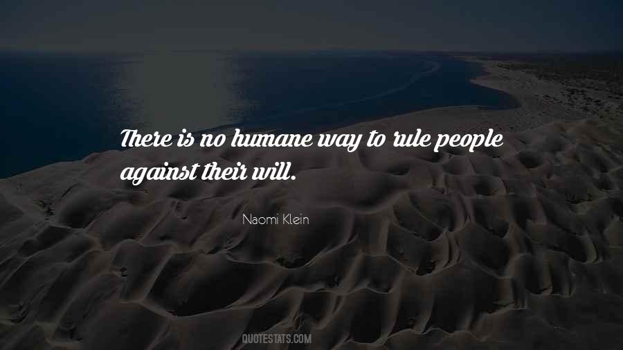 Humane Way Quotes #1086208