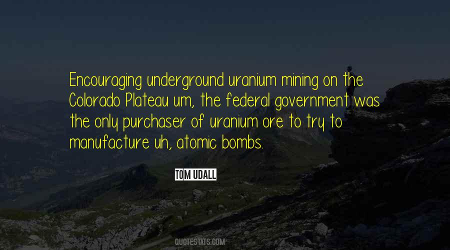 Quotes About Underground Mining #1275554