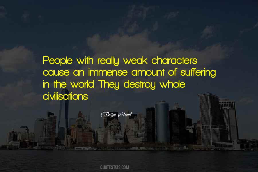 Weak People Quotes #188896