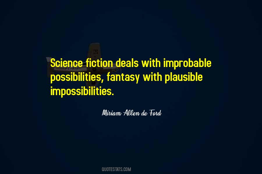 Quotes About Fantasy Fiction #133754