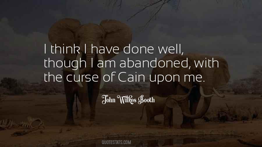 Quotes About Cain #489223