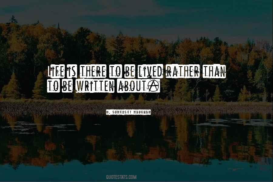 Be Written Quotes #1301414