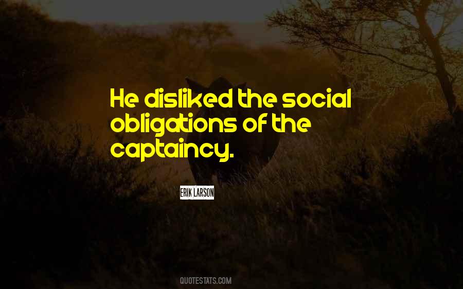 Quotes About Captaincy #1265324