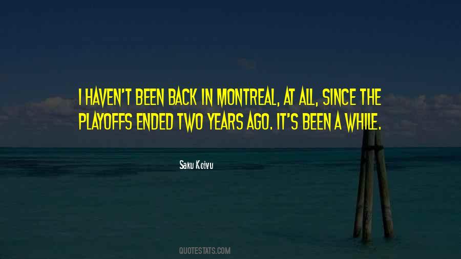 Quotes About Montreal #453565