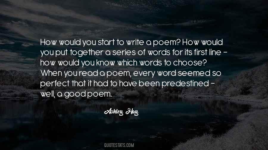 Quotes About Poem Writing #105478