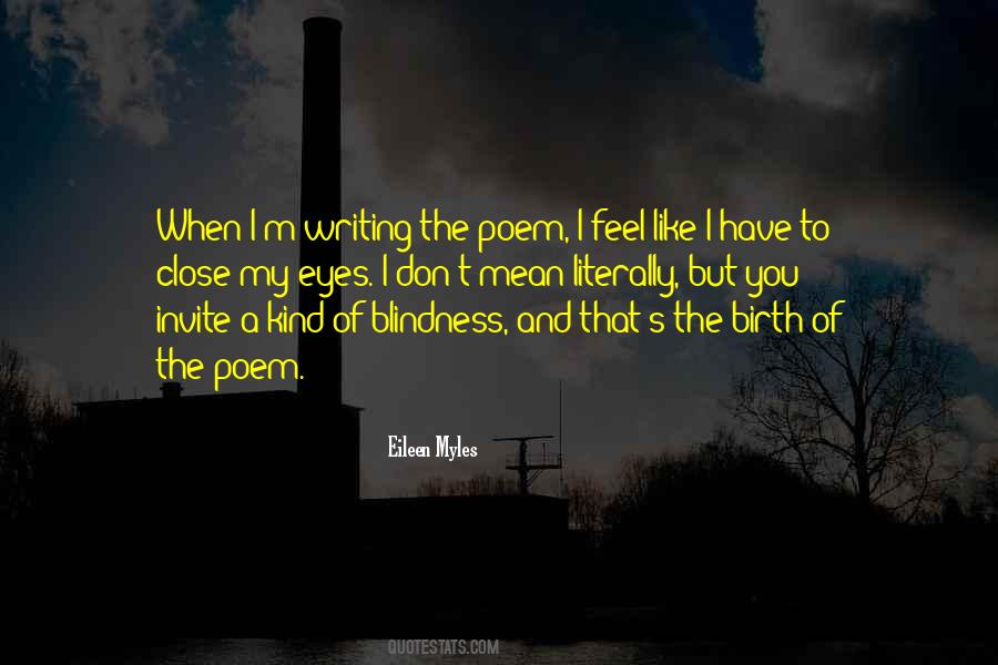 Quotes About Poem Writing #267769