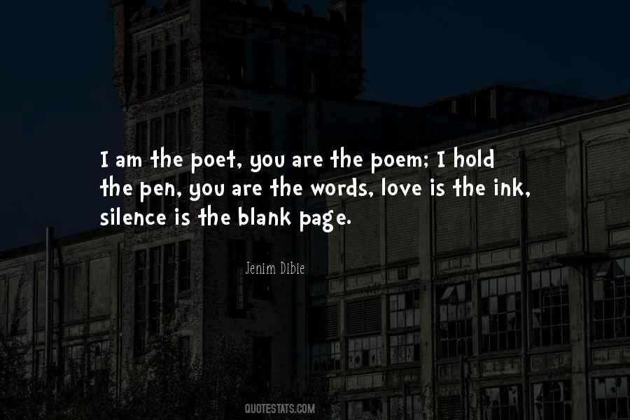 Quotes About Poem Writing #29124