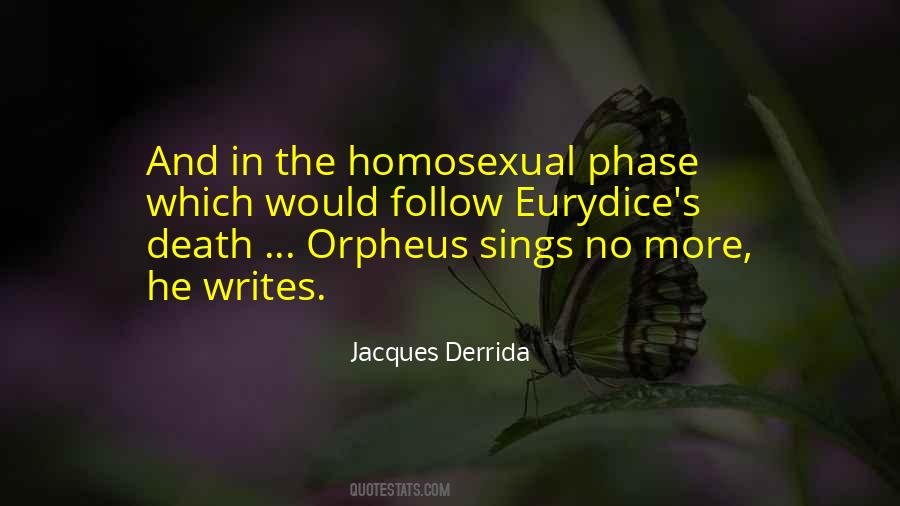 Quotes About Orpheus And Eurydice #130437