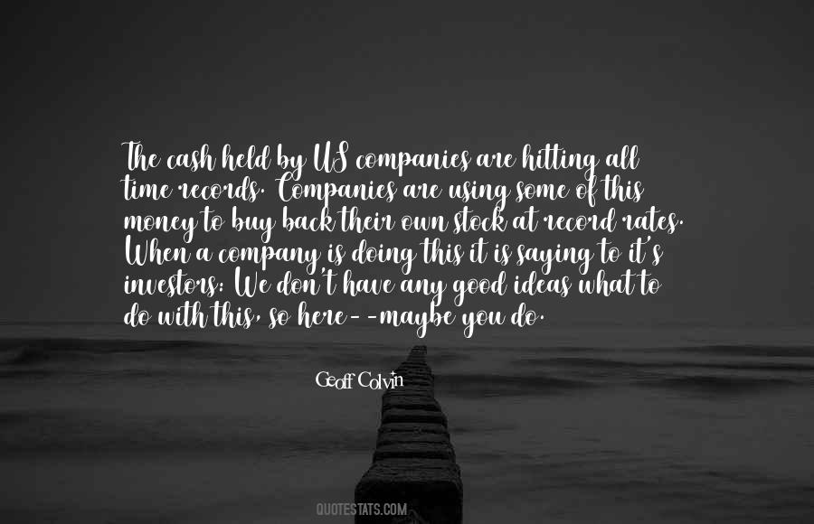 Quotes About A Good Company #65008