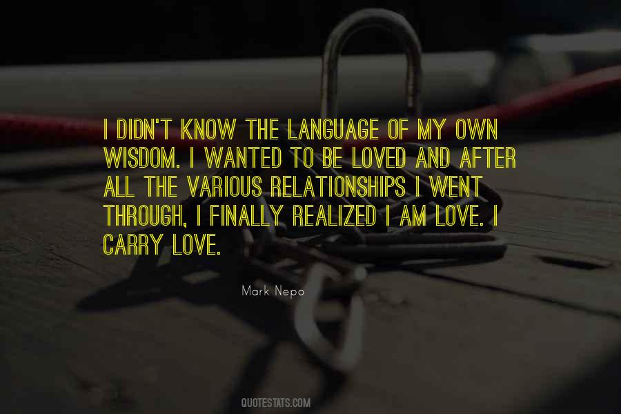 Quotes About Wanted To Be Loved #469208