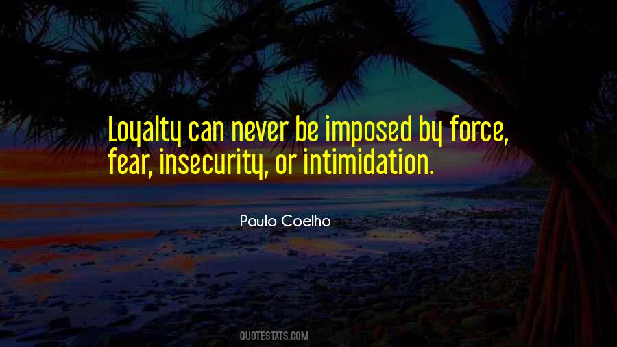 Quotes About Intimidation #52119