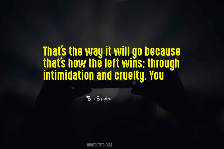 Quotes About Intimidation #608713
