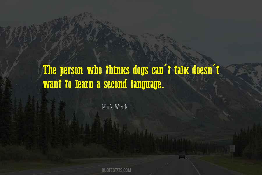 Quotes About A Second Language #1633608
