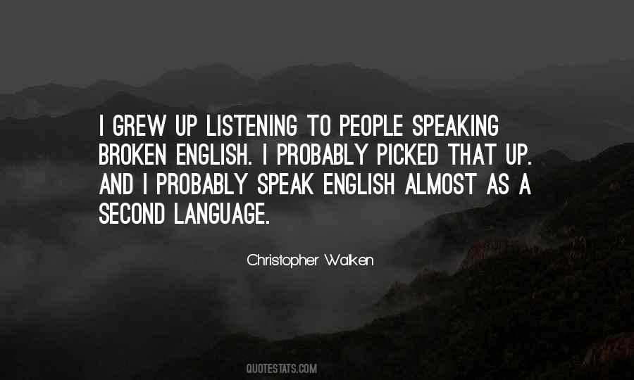 Quotes About A Second Language #1860765