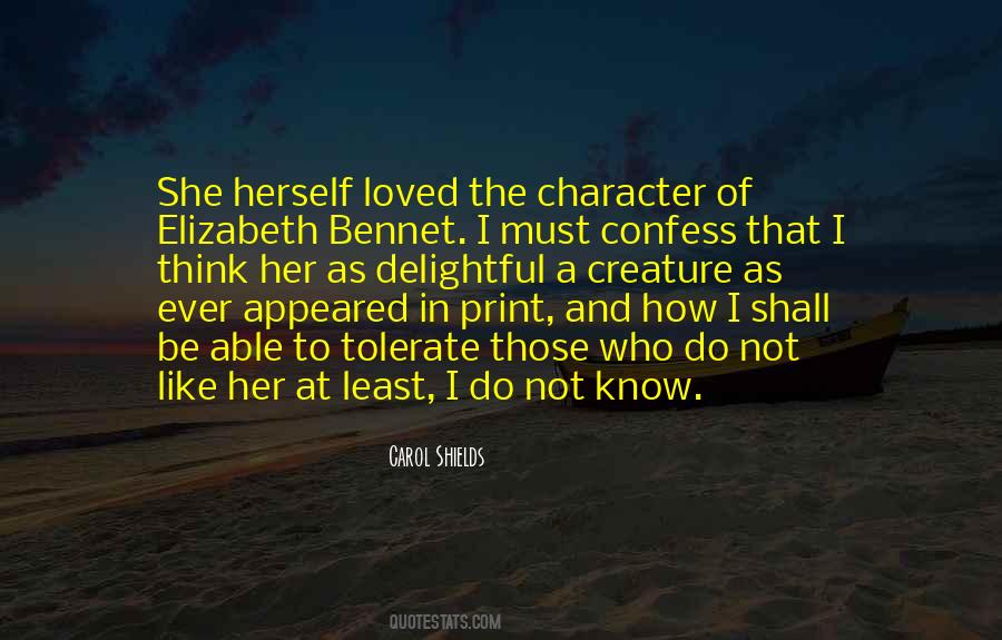 Quotes About Elizabeth Bennet #543104