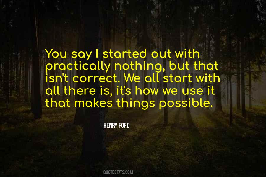 Things Possible Quotes #102778