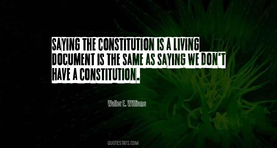 Quotes About The Constitution As A Living Document #580777