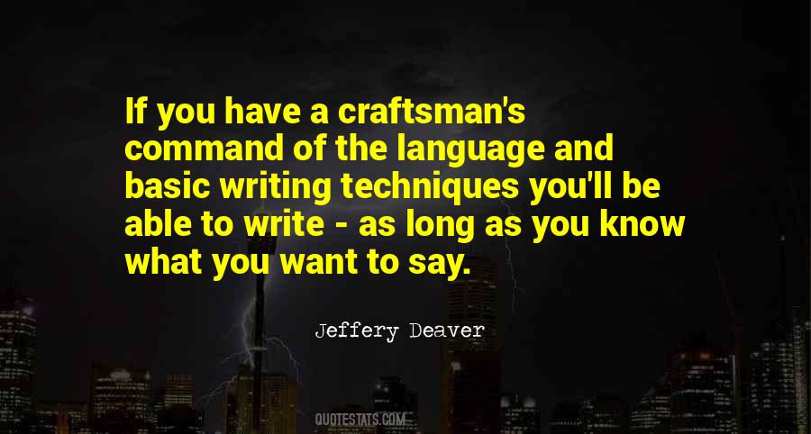 Quotes About Writing Techniques #1695594