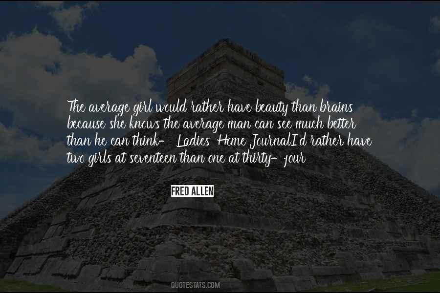 Quotes About Having Beauty And Brains #554726