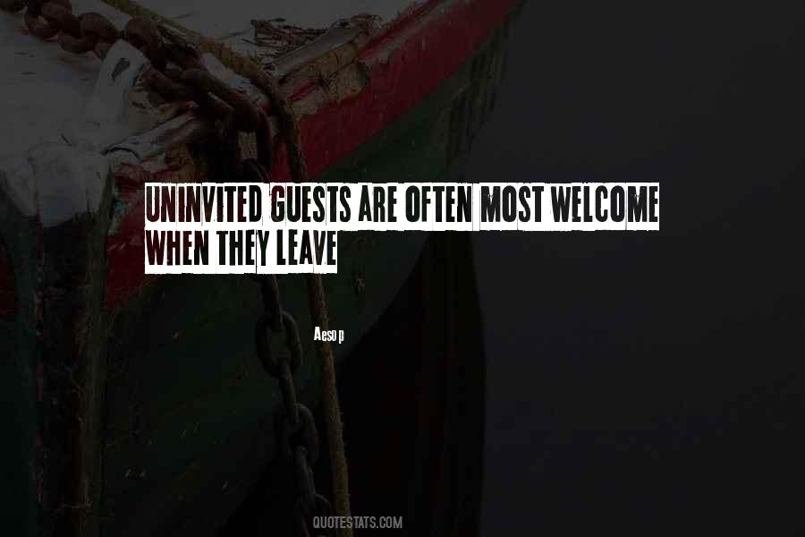 Quotes About Uninvited #1361637