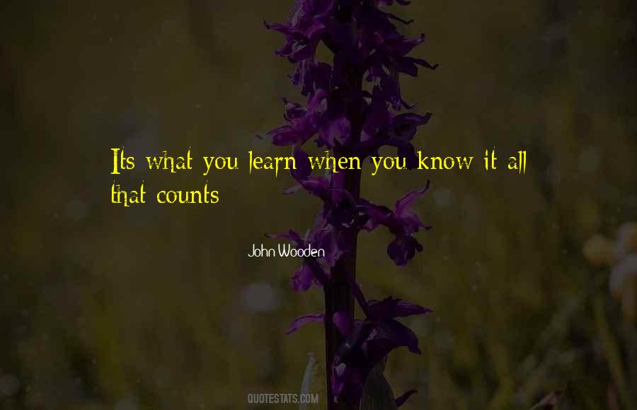 Quotes About Know It All #1614889