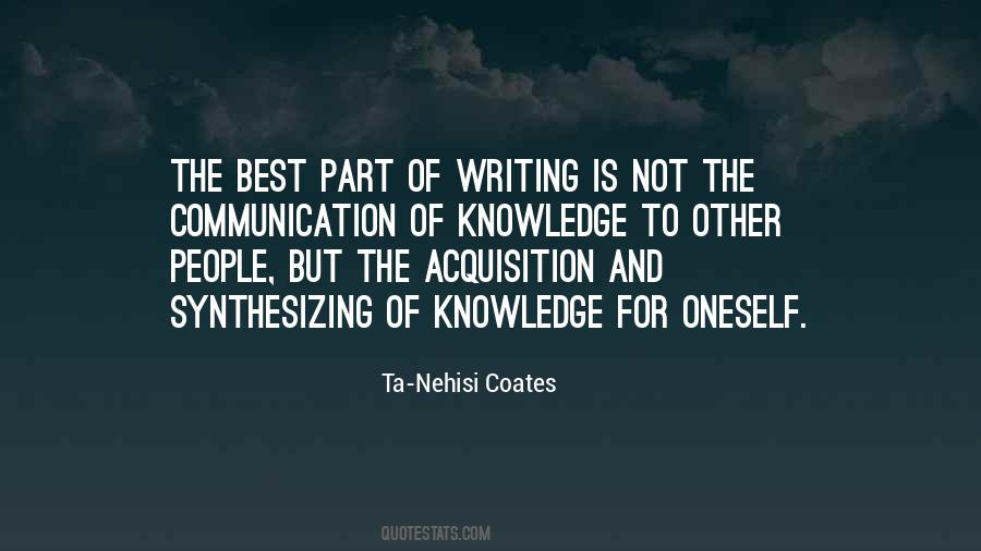 Quotes About Acquisition Of Knowledge #364305