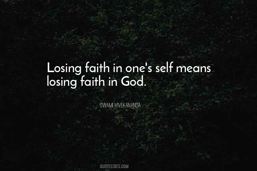 Quotes About Losing Faith #716759