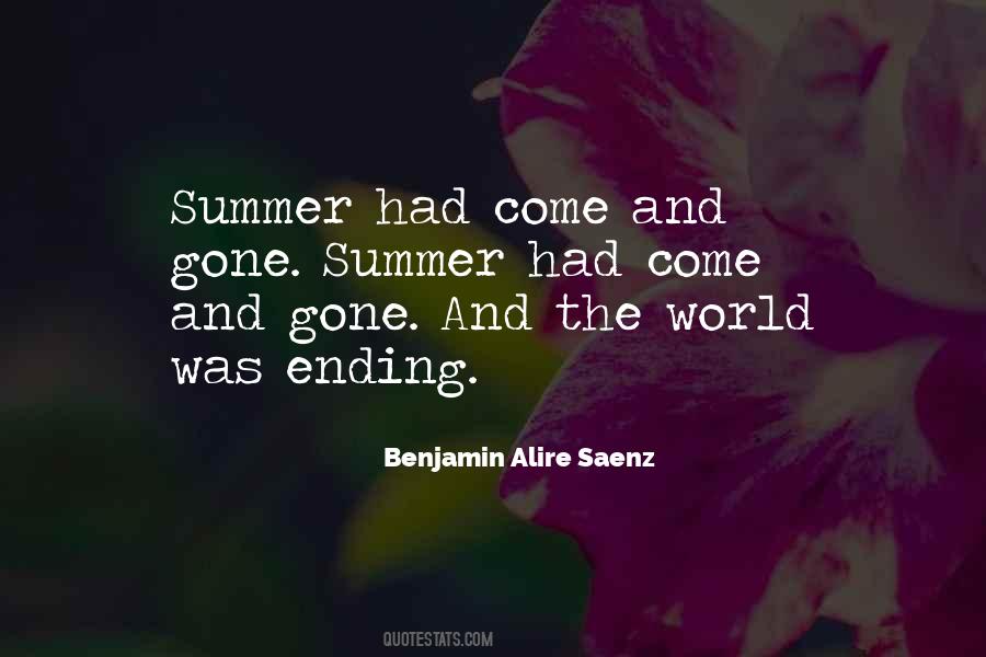 Quotes About Summer Ending #970124