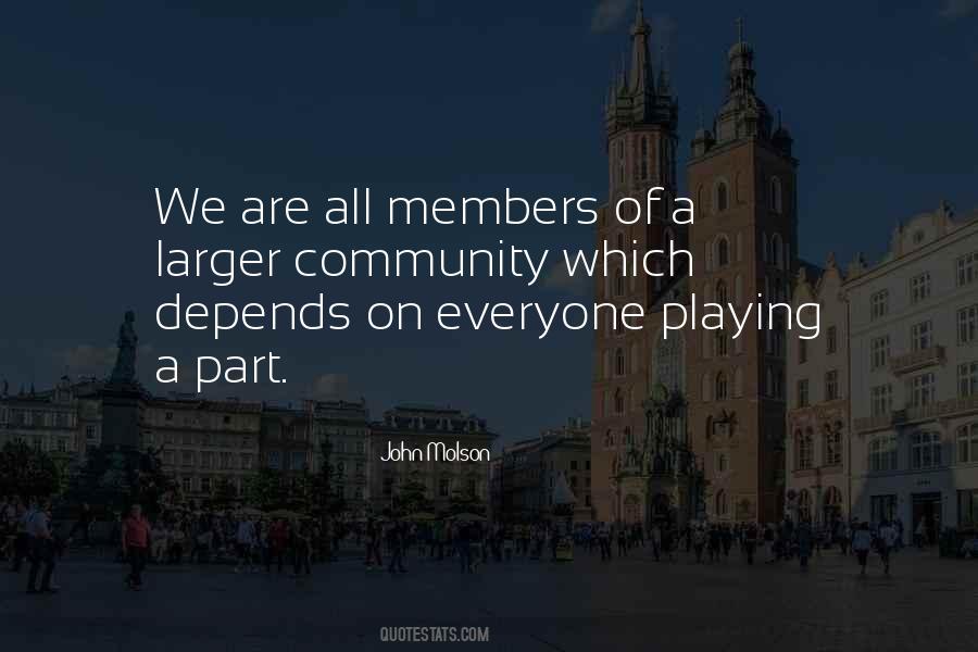 Quotes About Playing Your Part #201142
