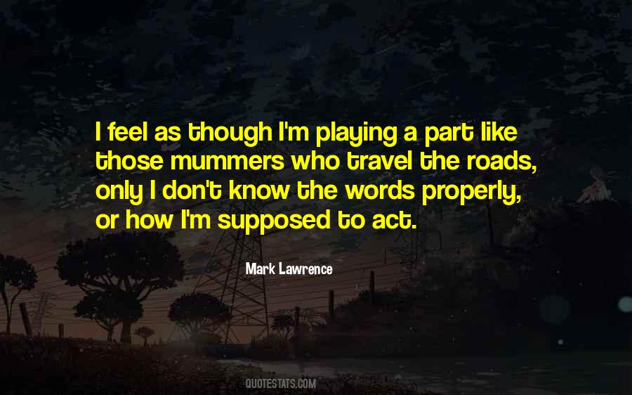 Quotes About Playing Your Part #29995
