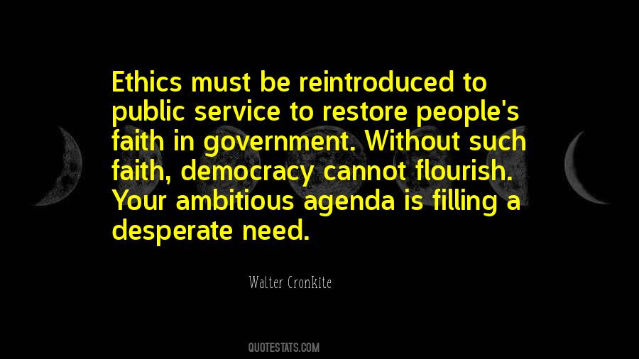 Quotes About Ethics In Government #149079