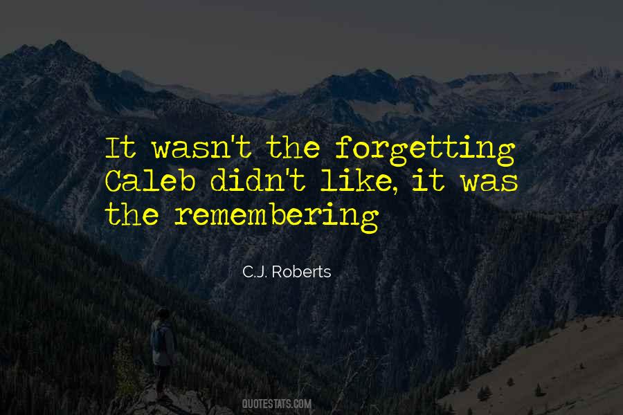 Quotes About Forgetting #1408269