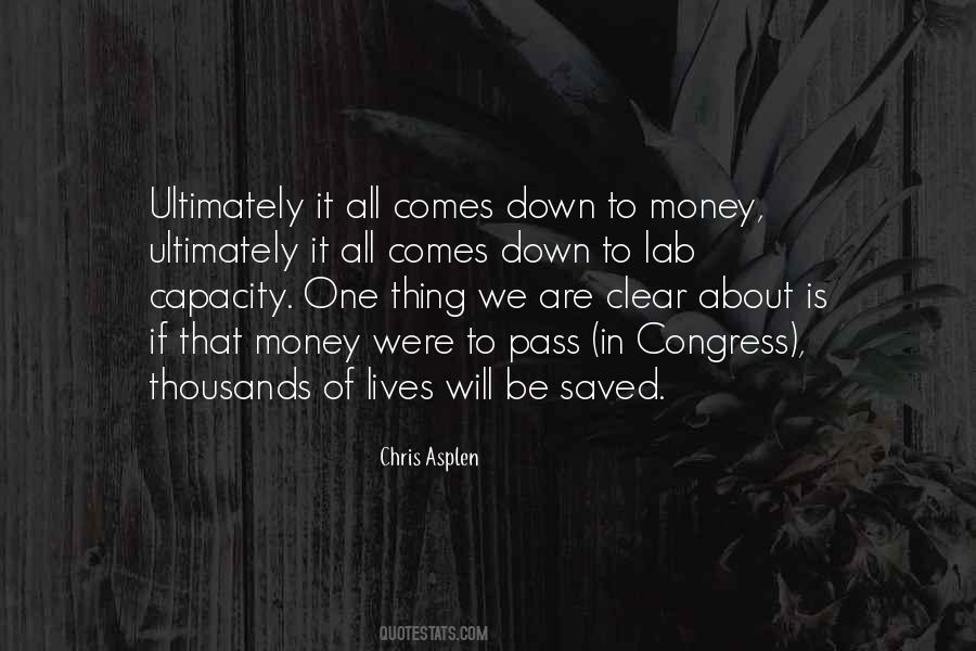 Lives Are Saved Quotes #1226300