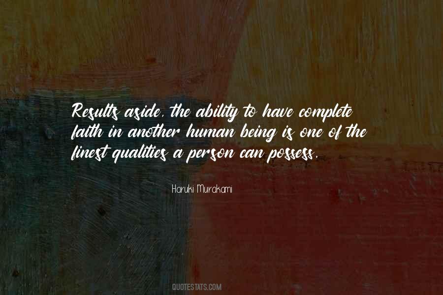 Quotes About Human Qualities #505190
