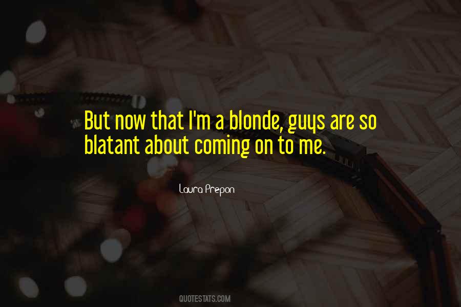 Quotes About Blonde Guys #1396660