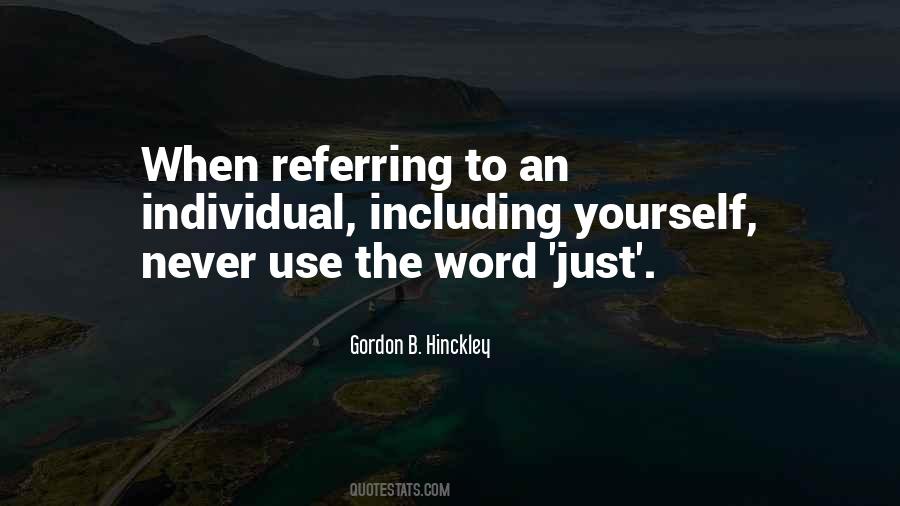 Quotes About Referring #973431