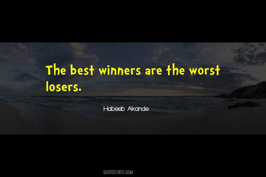 Quotes About Losing And Winning #168188