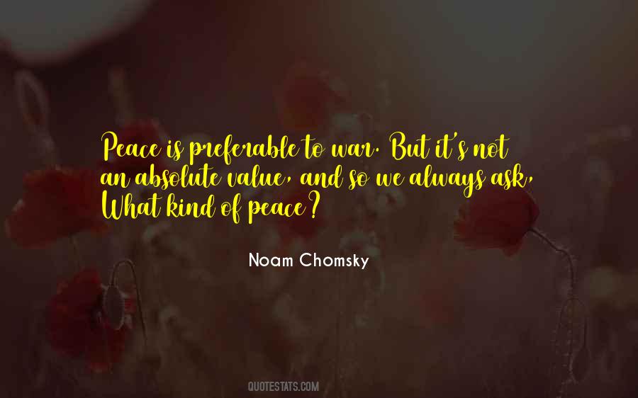 Value Of Peace Quotes #102157