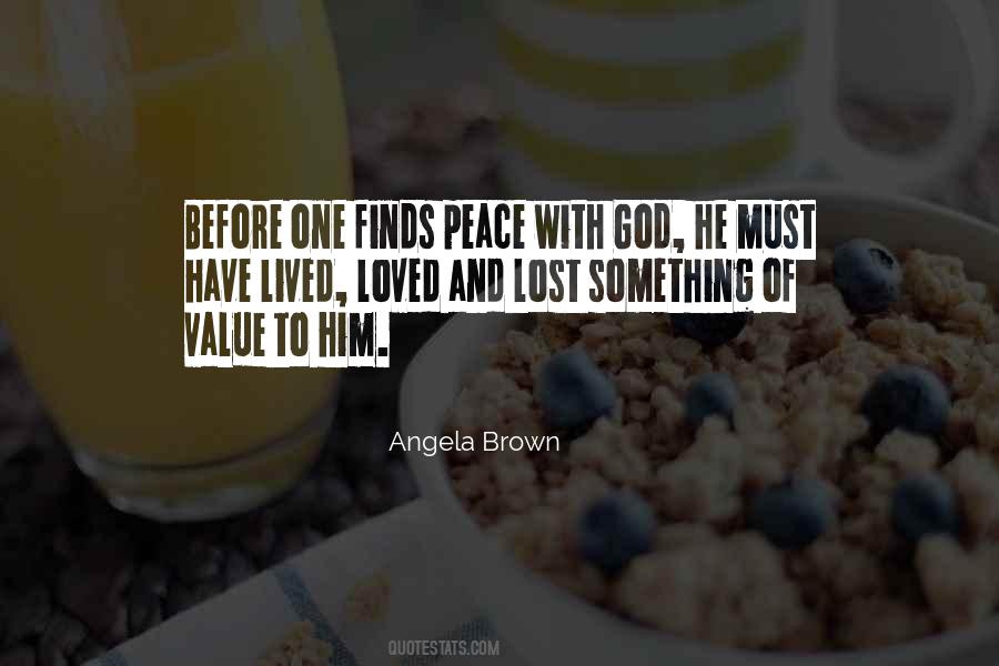 Value Of Peace Quotes #1381212