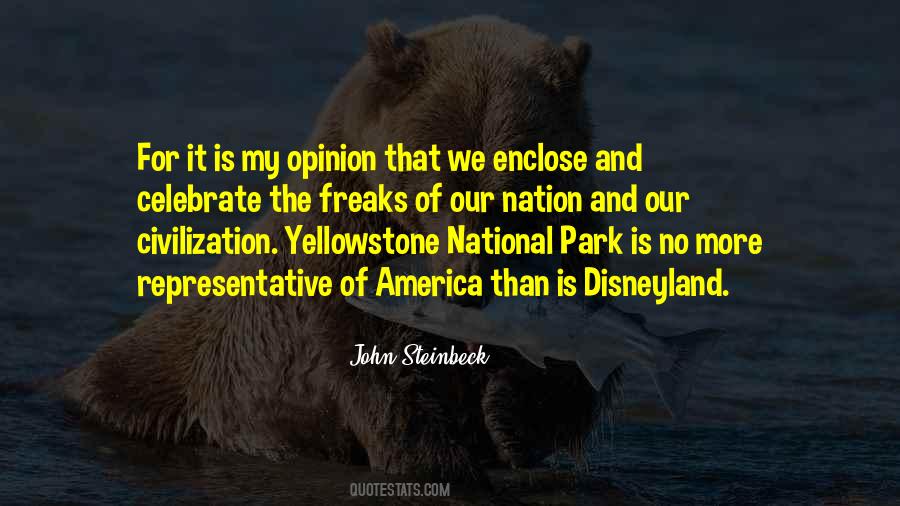 Quotes About Yellowstone National Park #1405920