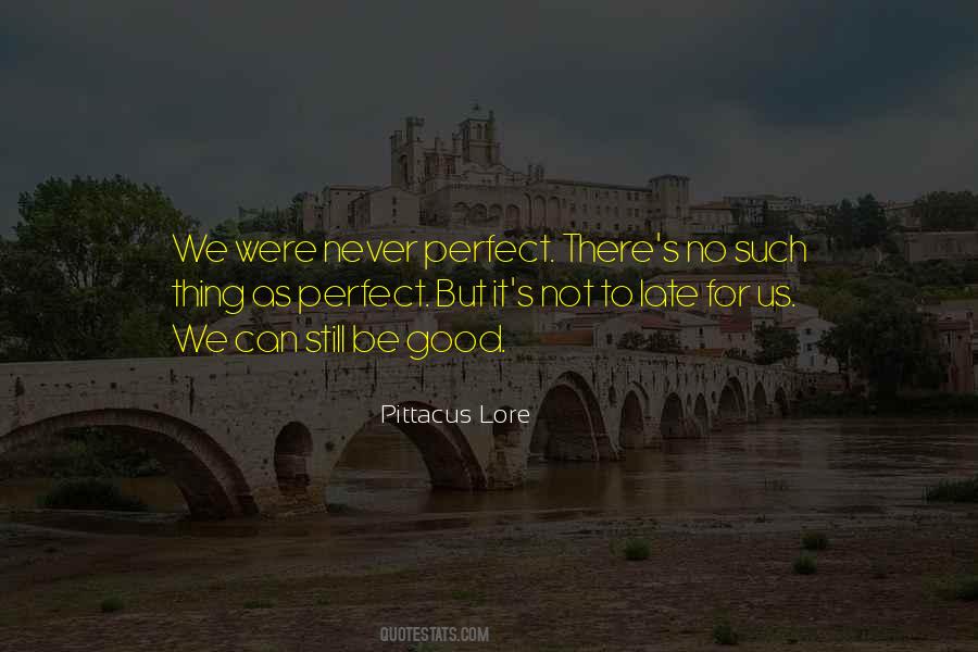 Quotes About Were Not Perfect #716649