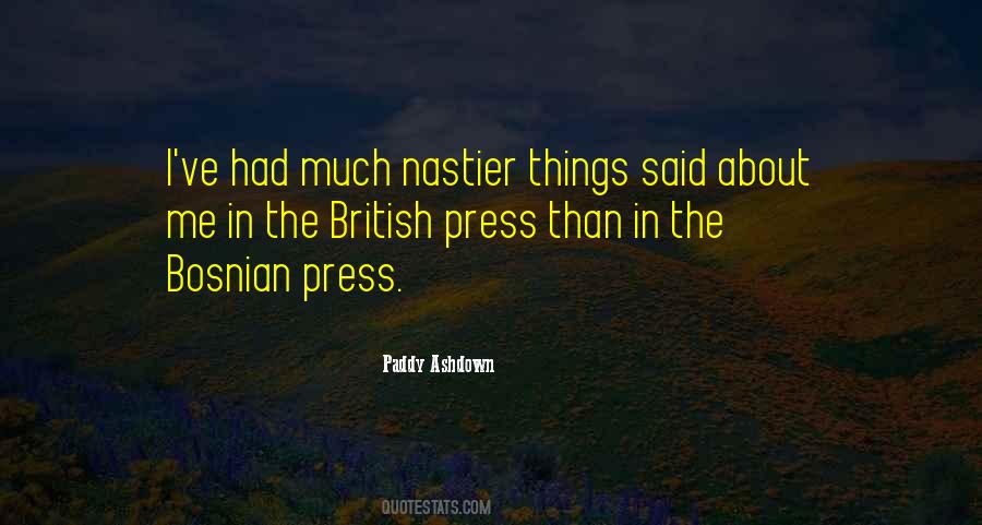 Quotes About The British Press #809642