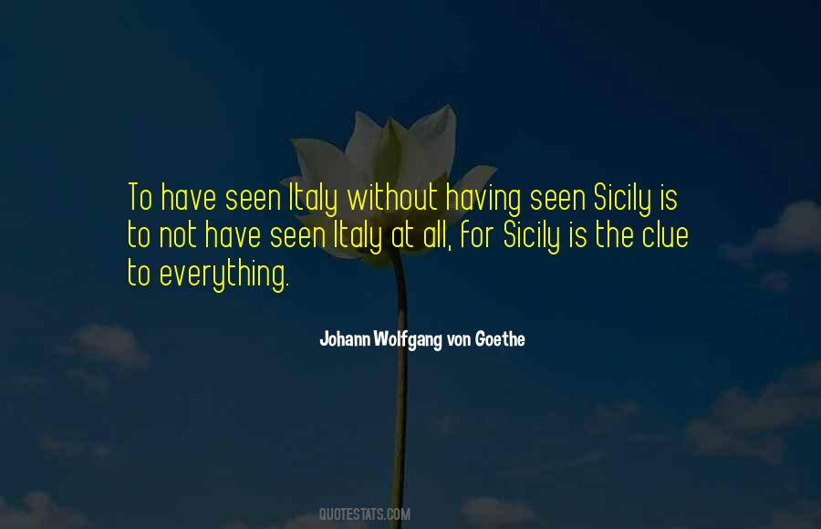 Quotes About Sicily Goethe #955471