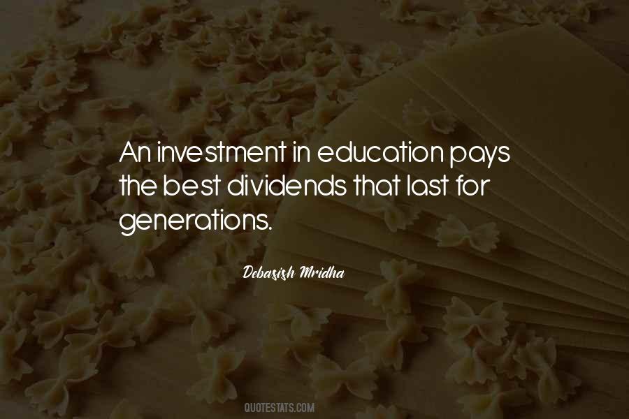 Quotes About Dividends #1283739