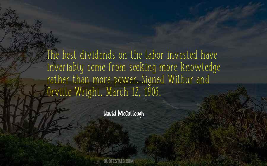 Quotes About Dividends #1335826