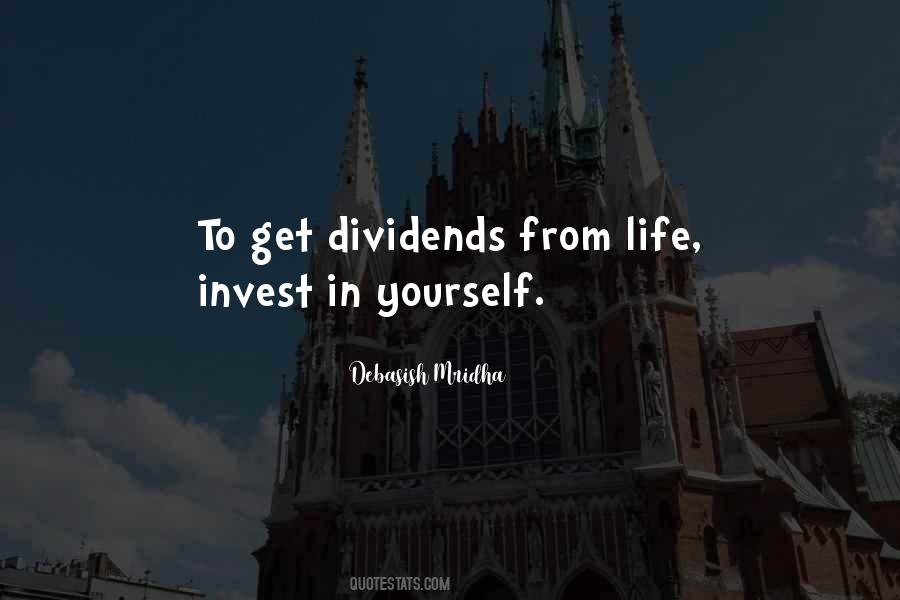 Quotes About Dividends #1529663